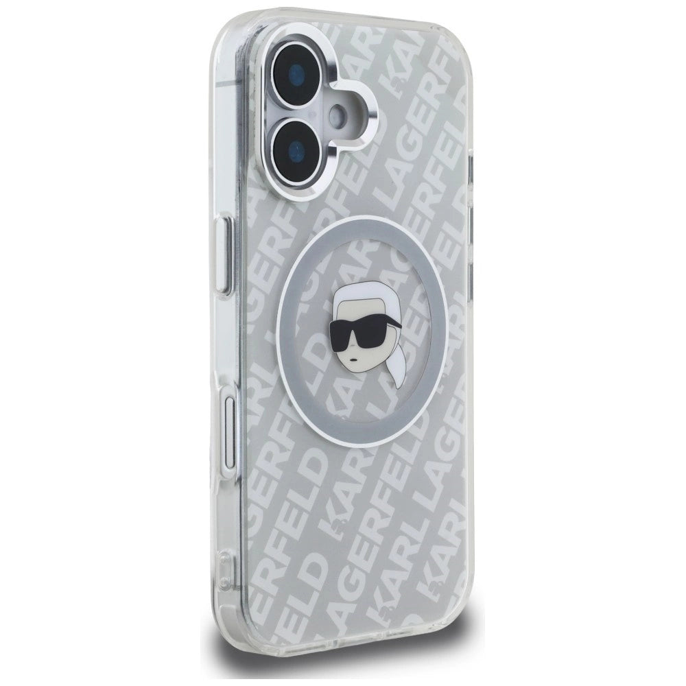 Etui Karl Lagerfeld IML Karl Head Logo MagSafe na iPhone 16 - szare – zdjęcie 4