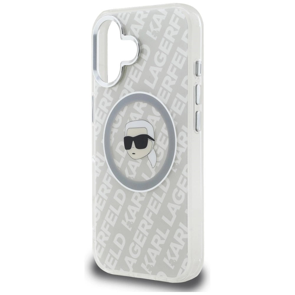 Etui Karl Lagerfeld IML Karl Head Logo MagSafe na iPhone 16 - szare – zdjęcie 6