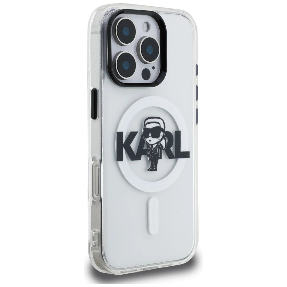 Etui Karl Lagerfeld IML Karl Sketch na iPhone 16 Pro Max - przezroczyste – zdjęcie 4