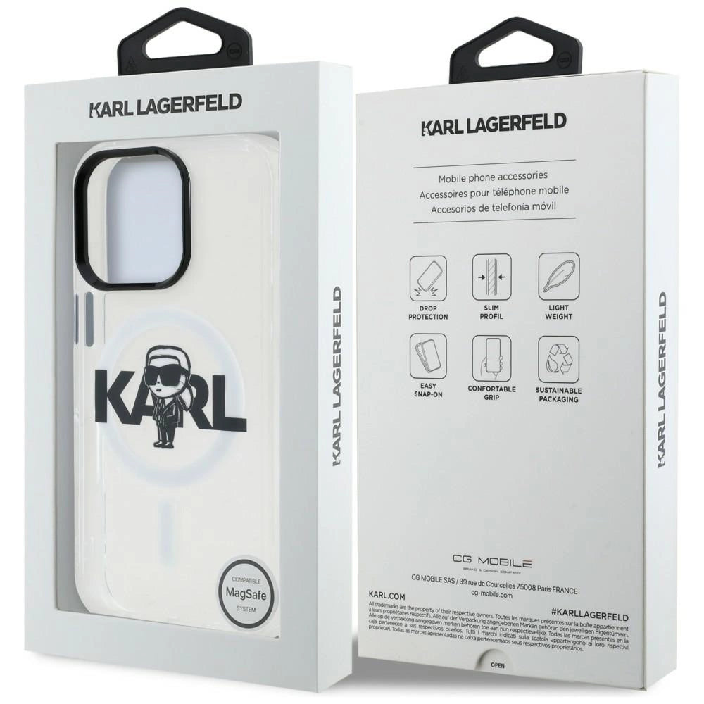 Etui Karl Lagerfeld IML Karl Sketch na iPhone 16 Pro Max - przezroczyste – zdjęcie 8