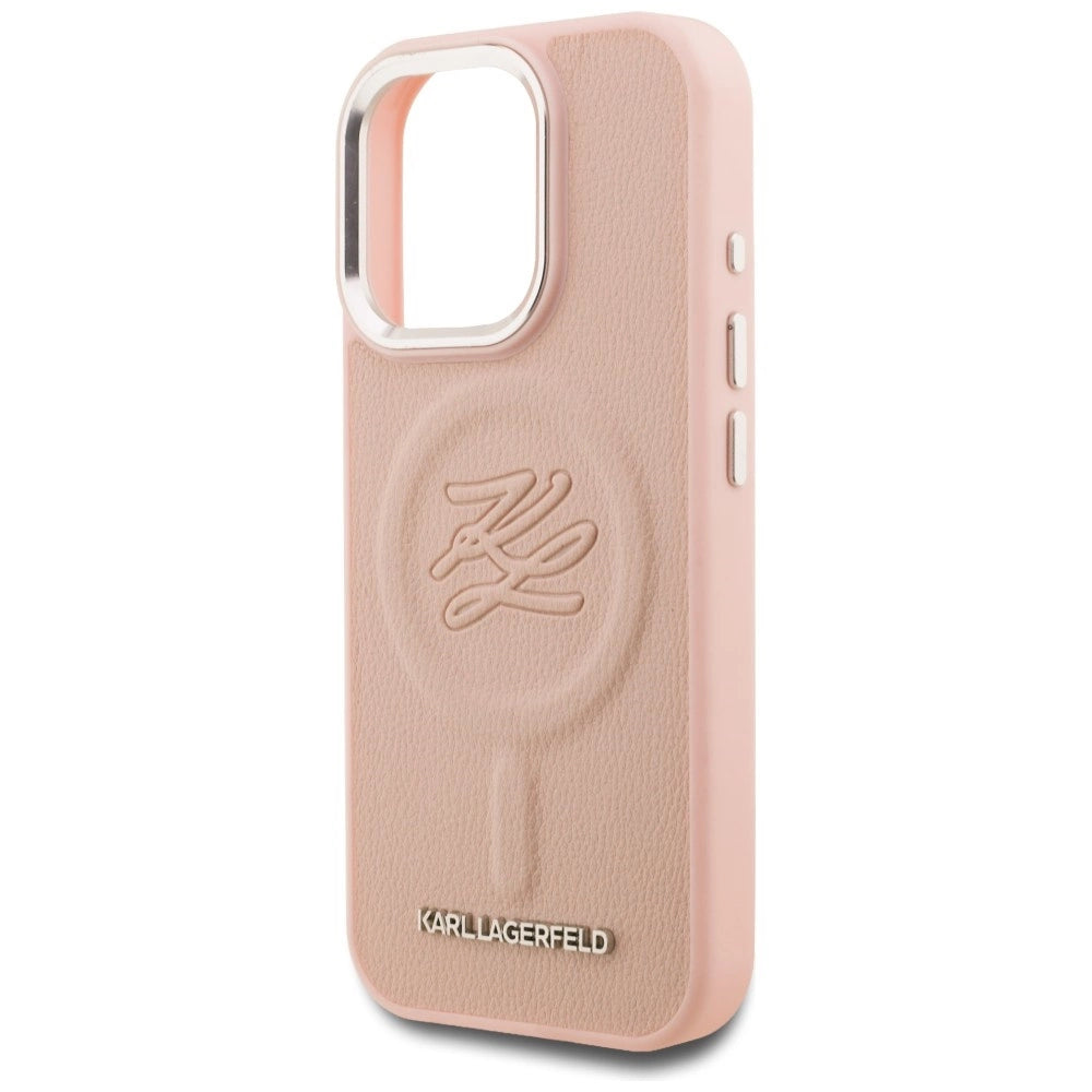 Etui Karl Lagerfeld Initial & Metal Logo na iPhone 16 Pro Max - różowe – zdjęcie 6