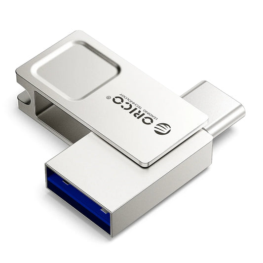 Pendrive Orico U301 32 GB USB-A USB-C USB 3.2 Gen 1 - srebrny