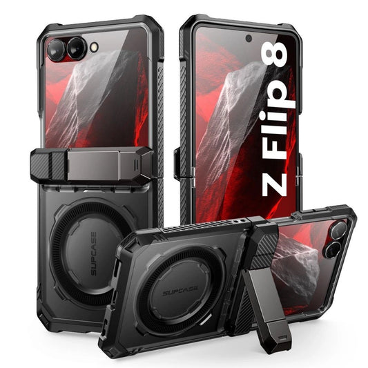 Etui Supcase UB Grip Mag MagSafe na Samsung Galaxy Z Flip 8 - czarne