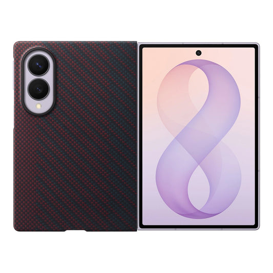 Etui Samsung Carbon Magnet Case do Samsung Galaxy Z Fold 8 - czerwone