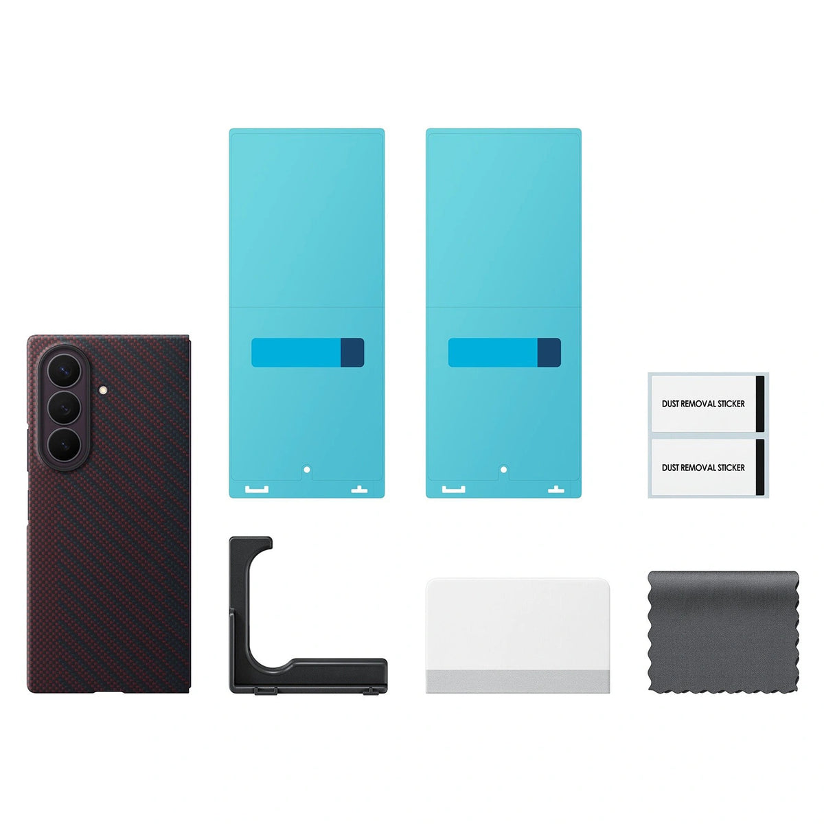 Etui Samsung Carbon Magnet Case do Samsung Galaxy Z Fold 8 - czerwone – zdjęcie 5