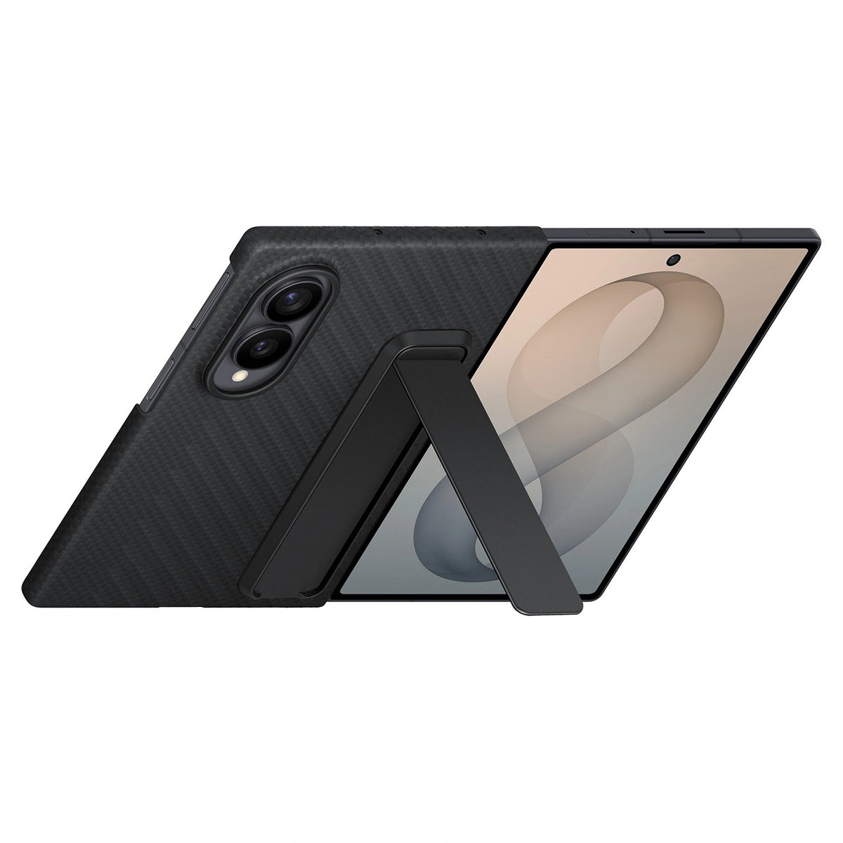 Etui Samsung Carbon Standing Case EF-XF971SBE na Samsung Galaxy Z - czarne – zdjęcie 3