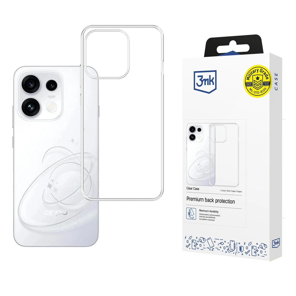 Etui 3mk Clear na Oppo Reno 16 F / Reno 16 FS (CPH2859) - przezroczyste