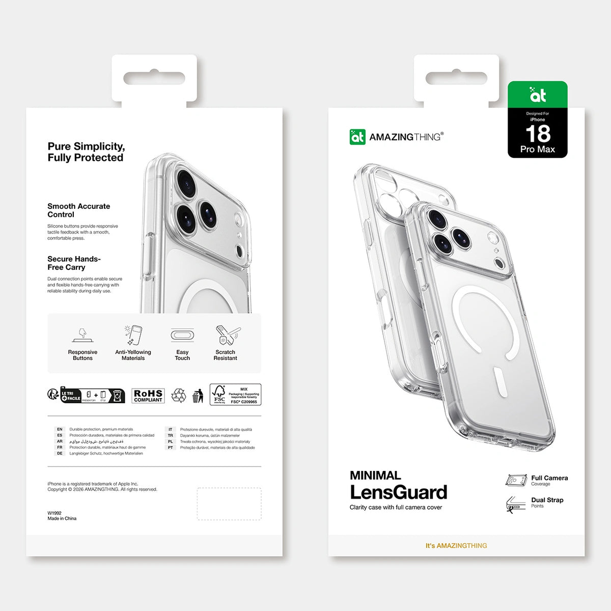 Etui AMAZINGTHING Minimal na smycz kompatybilne z MagSafe - przezroczyste – zdjęcie 12