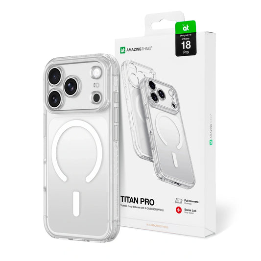 Etui AMAZINGTHING Titan na smycz kompatybilne z MagSafe - przezroczyste