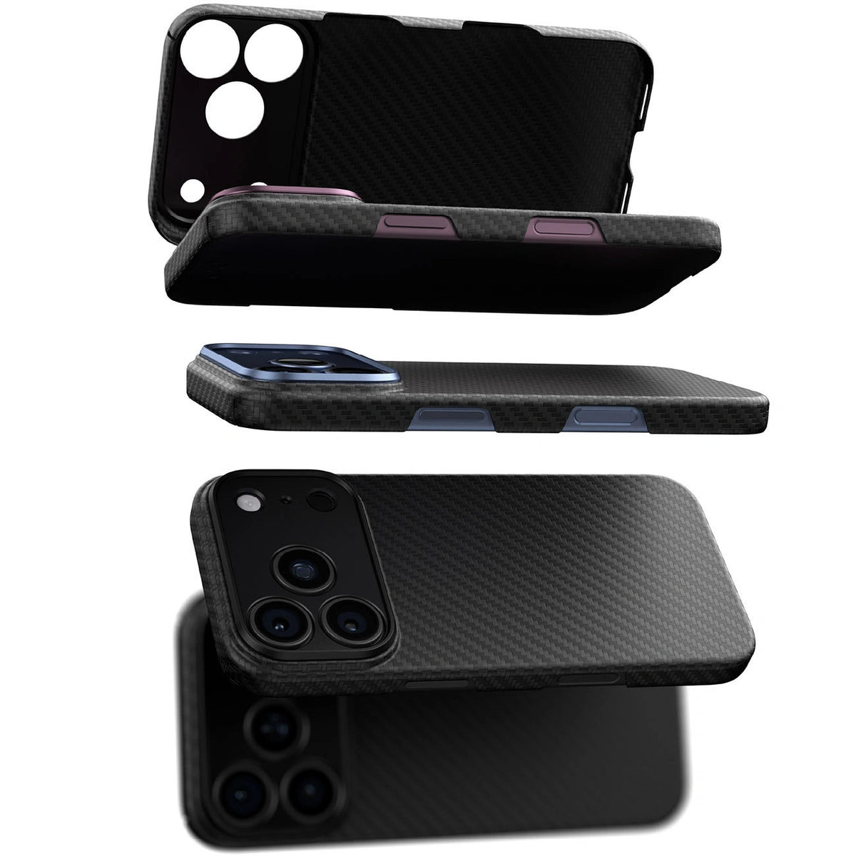 Etui AMAZINGTHING Titan Max Lens na iPhone 18 Pro z włókna - czarne – zdjęcie 11