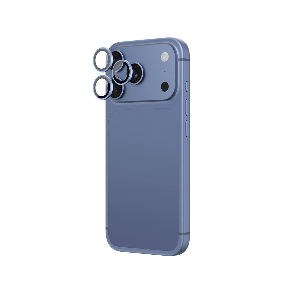 Szkło na obiektyw aparatu na iPhone 18 Pro / 18 Pro Max - niebieskie – zdjęcie 3