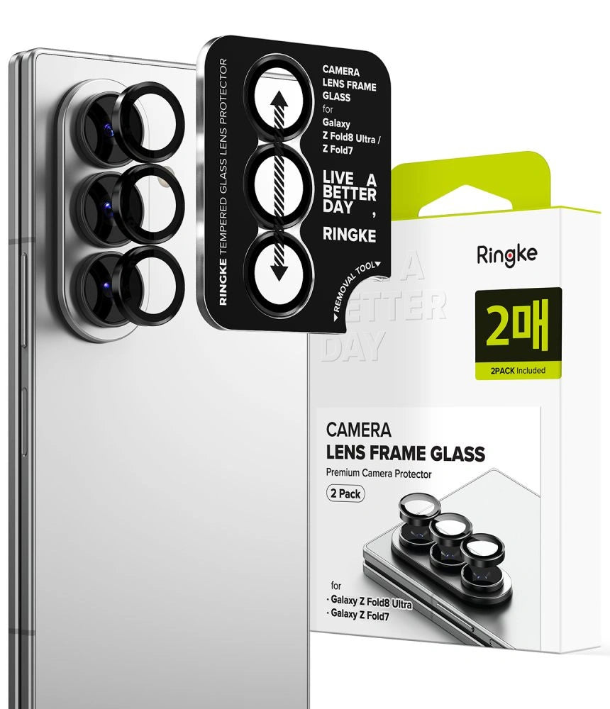 Osłona aparatu Ringke Camera na Samsung Galaxy Z Fold 7 / 8 Ultra - czarna