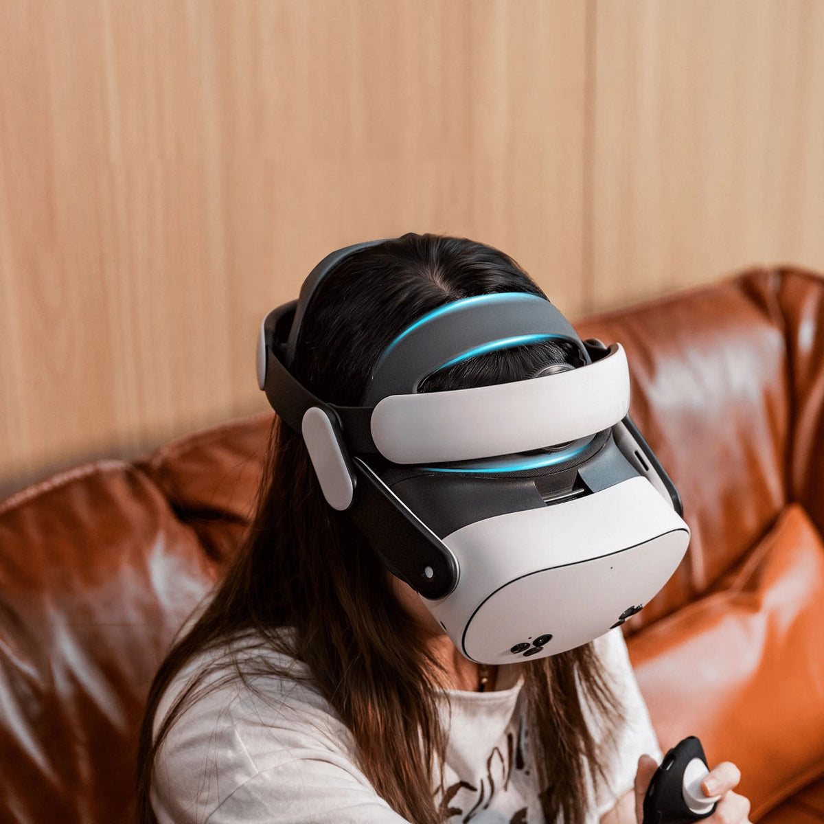 Pasek na głowę BoboVR M3 do Meta Quest 3 / 3S - biały – zdjęcie 3