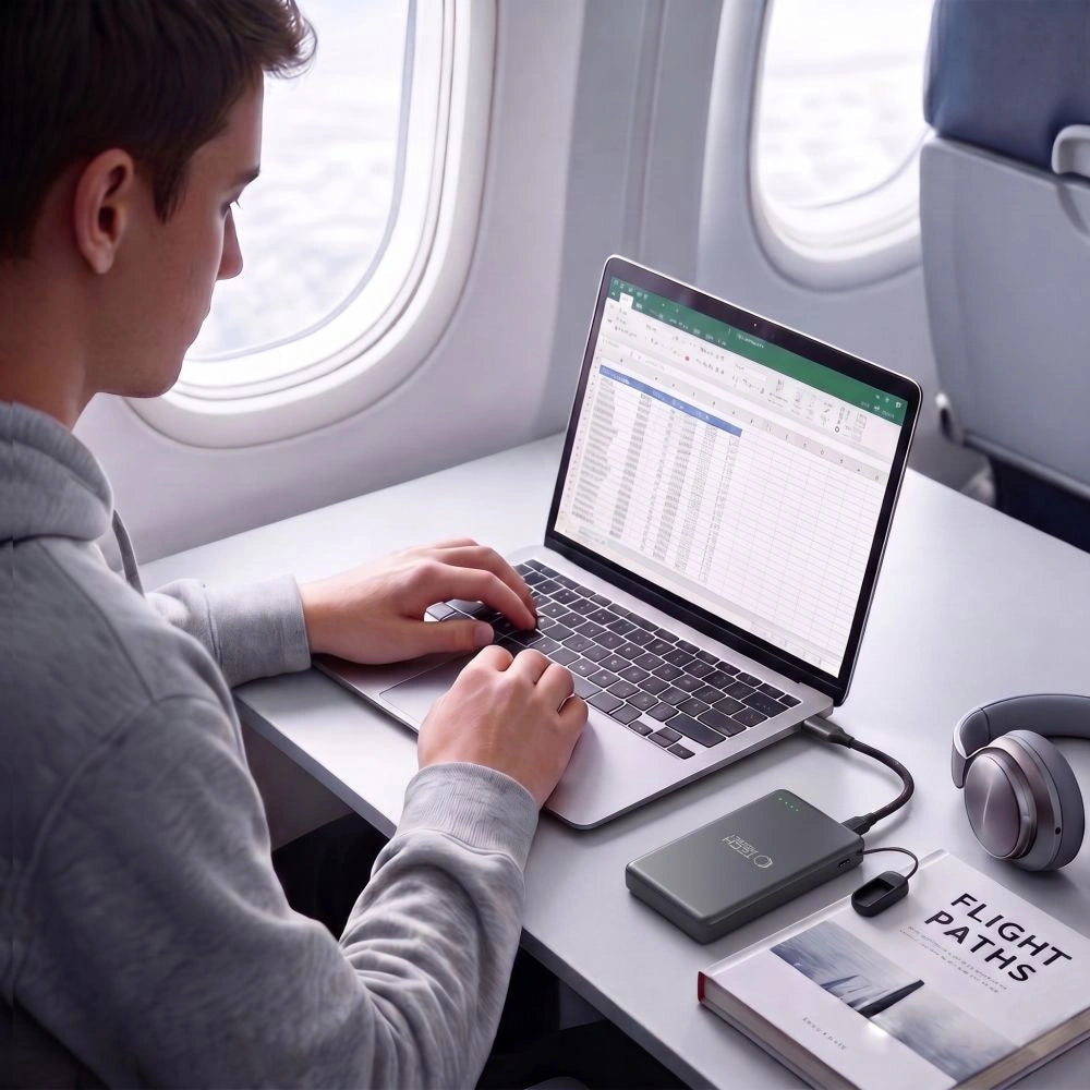 Power bank Tech-Protect PB40 LifeMag 10000MAH 25W QI2.2 + kabel - czarny – zdjęcie 6