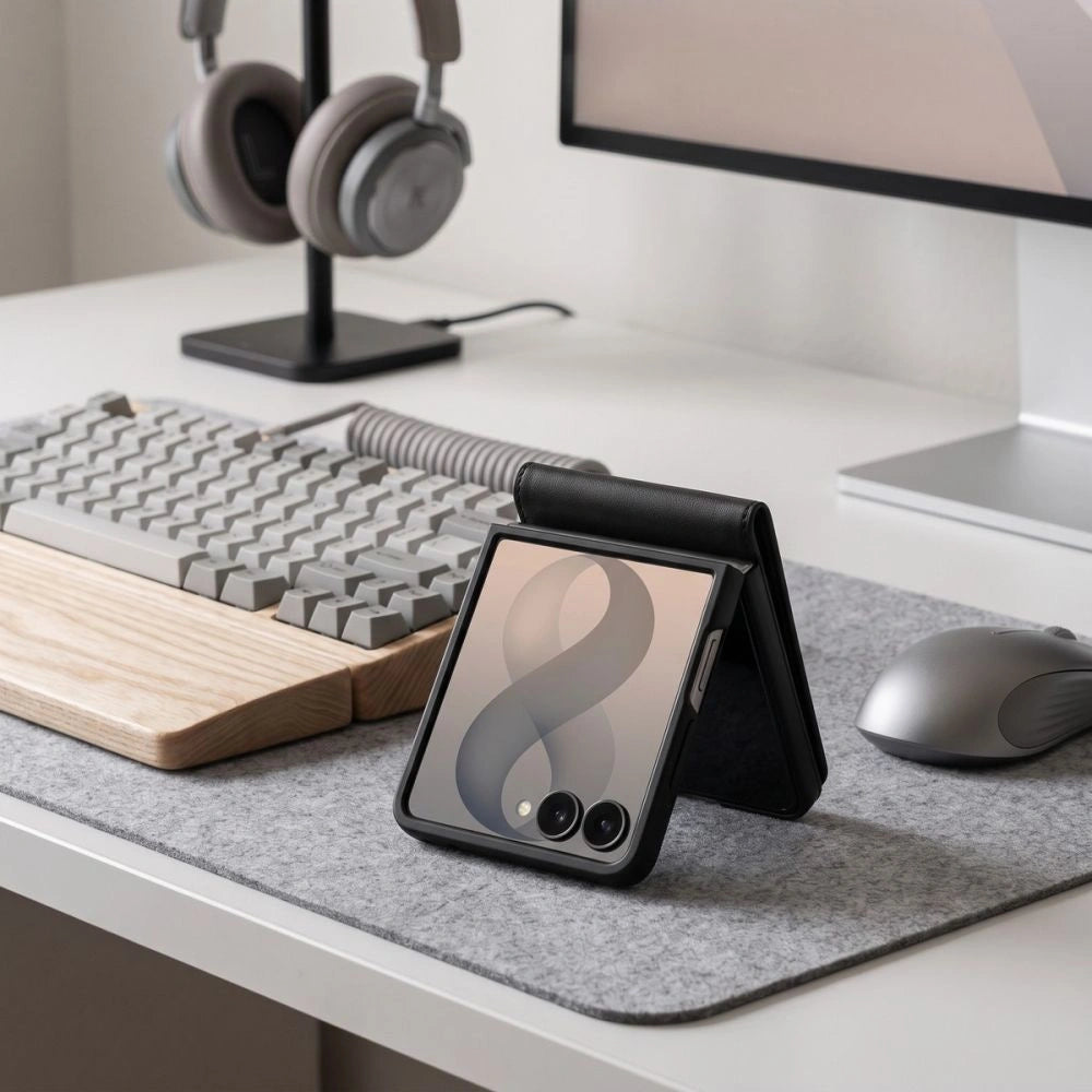 Etui Tech-Protect Wallet na Samsung Galaxy Z Flip 8 - czarne – zdjęcie 6