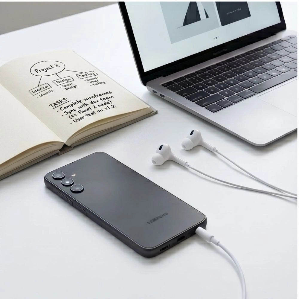Słuchawki przewodowe Tech-Protect Ultraboost Core G3 Mini Jack - białe – zdjęcie 8