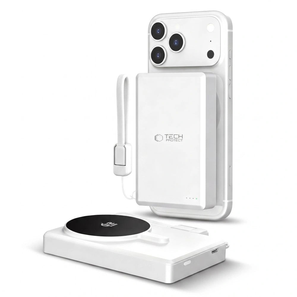 Power bank Tech-Protect PB40 LifeMag 10000MAH 25W QI2.2 + kabel USB-C – zdjęcie 2