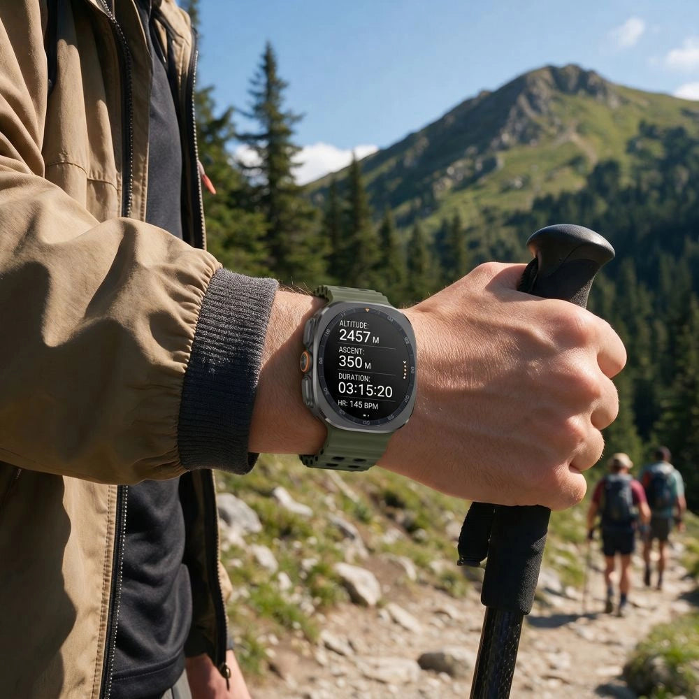 Pasek Tech-Protect na Samsung Galaxy Watch Ultra 47 mm - zielono-czarny – zdjęcie 5