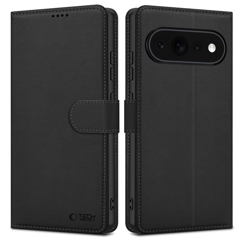 Etui Tech-Protect Wallet na Google Pixel 11 / 11 Pro - czarne matowe