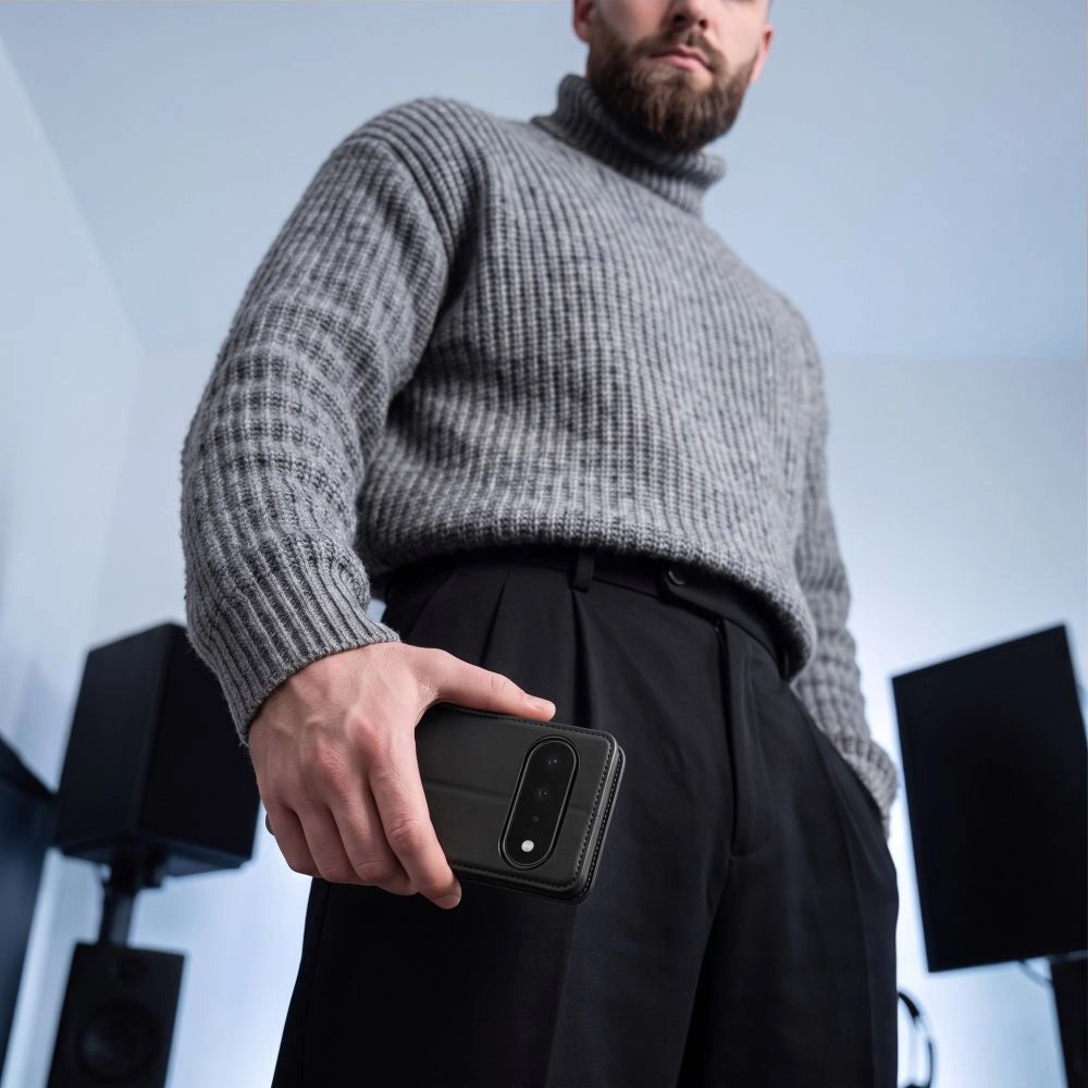 Etui Tech-Protect Wallet na Google Pixel 11 / 11 Pro - czarne matowe – zdjęcie 7