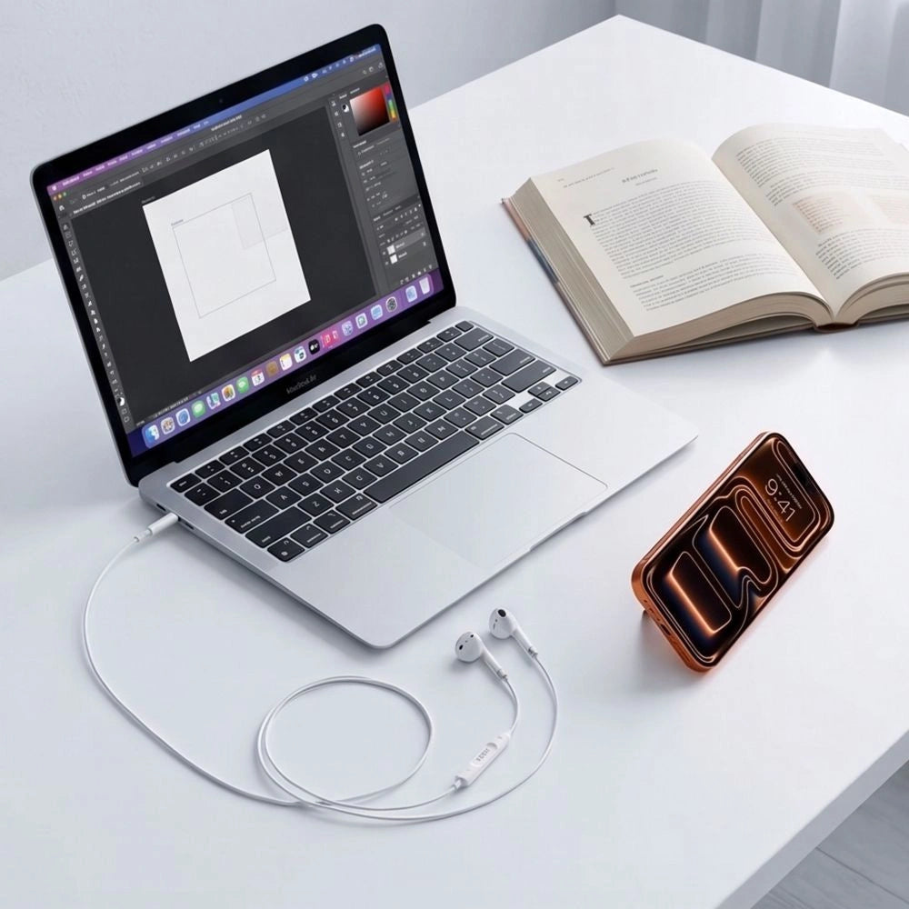 Słuchawki przewodowe Tech-Protect Ultraboost Core G4 Mini Jack - białe – zdjęcie 5
