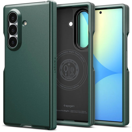Etui Spigen Tough Armor na Samsung Galaxy Z Fold 8 Ultra - ciemnozielone