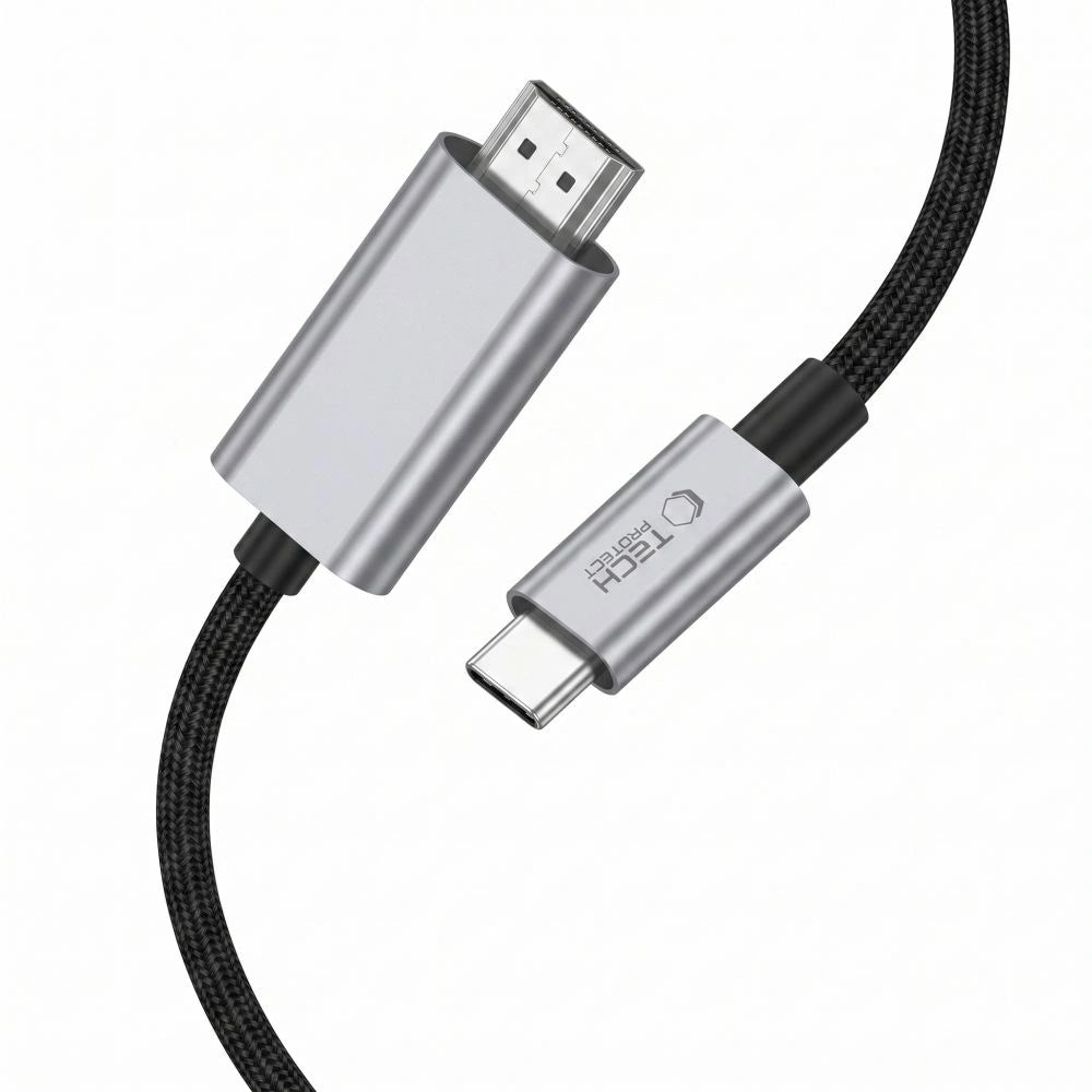Kabel Tech-Protect UltraBoost USB-C to HDMI 2.1 200 cm 8K 60HZ - szary – zdjęcie 2