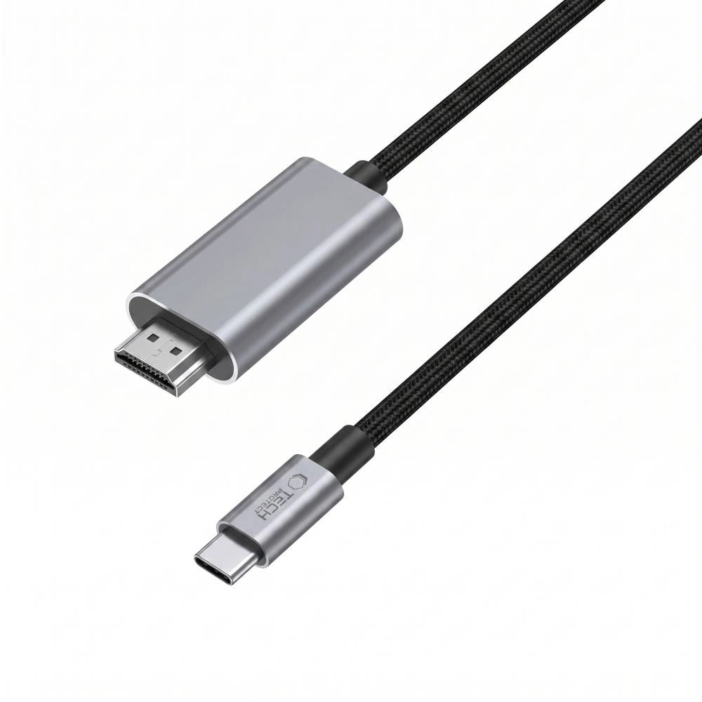 Kabel Tech-Protect UltraBoost USB-C to HDMI 2.1 200 cm 8K 60HZ - szary – zdjęcie 3