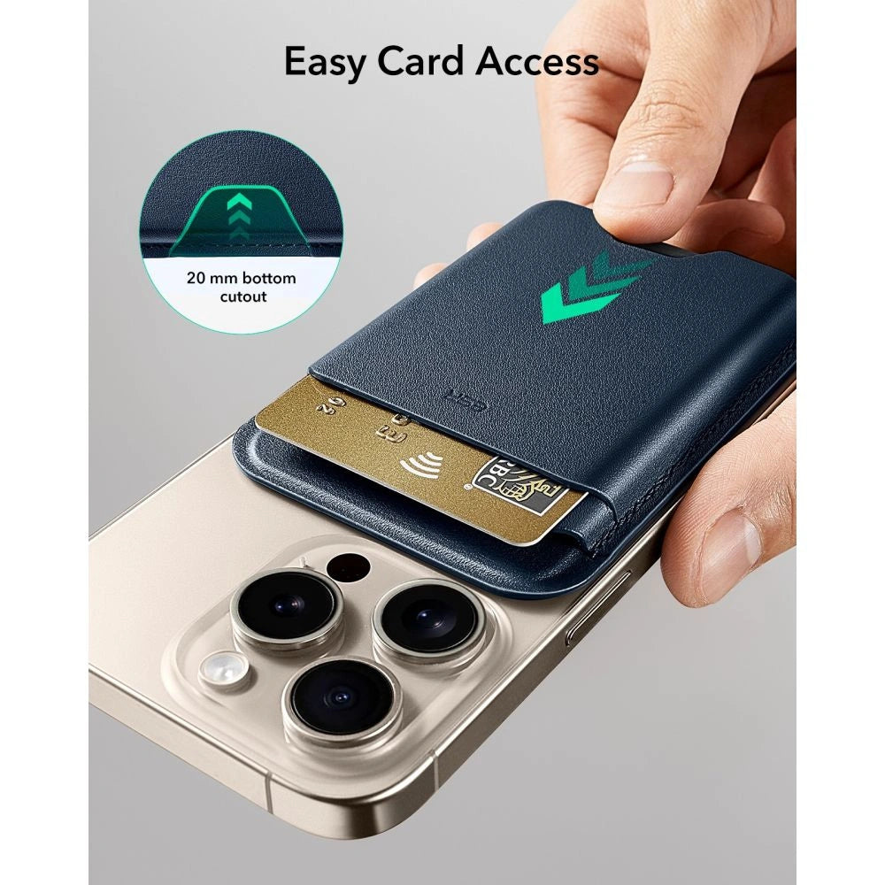 Portfel magnetyczny ESR Classic RFID Magnetic na telefon - granatowy – zdjęcie 5