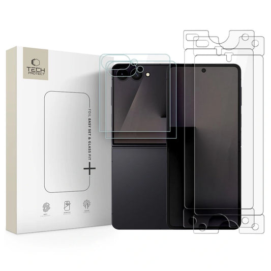 Zestaw szkło hartowane Tech-Protect Glass na Samsung Galaxy Z Flip 7 / 8