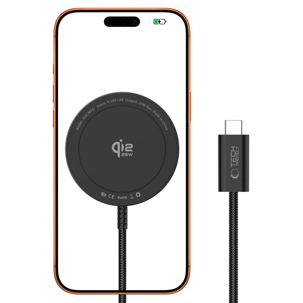 Ładowarka bezprzewodowa Tech-Protect A54 MagSafe 25W QI2.2 - czarna – zdjęcie 2