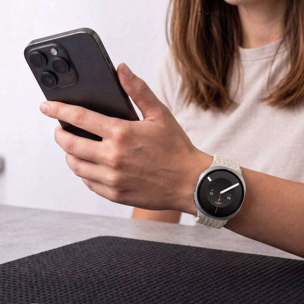 Pasek Tech-Protect NylonMag na Samsung Galaxy Watch 40 / 44 / 46 mm - beżowy – zdjęcie 3