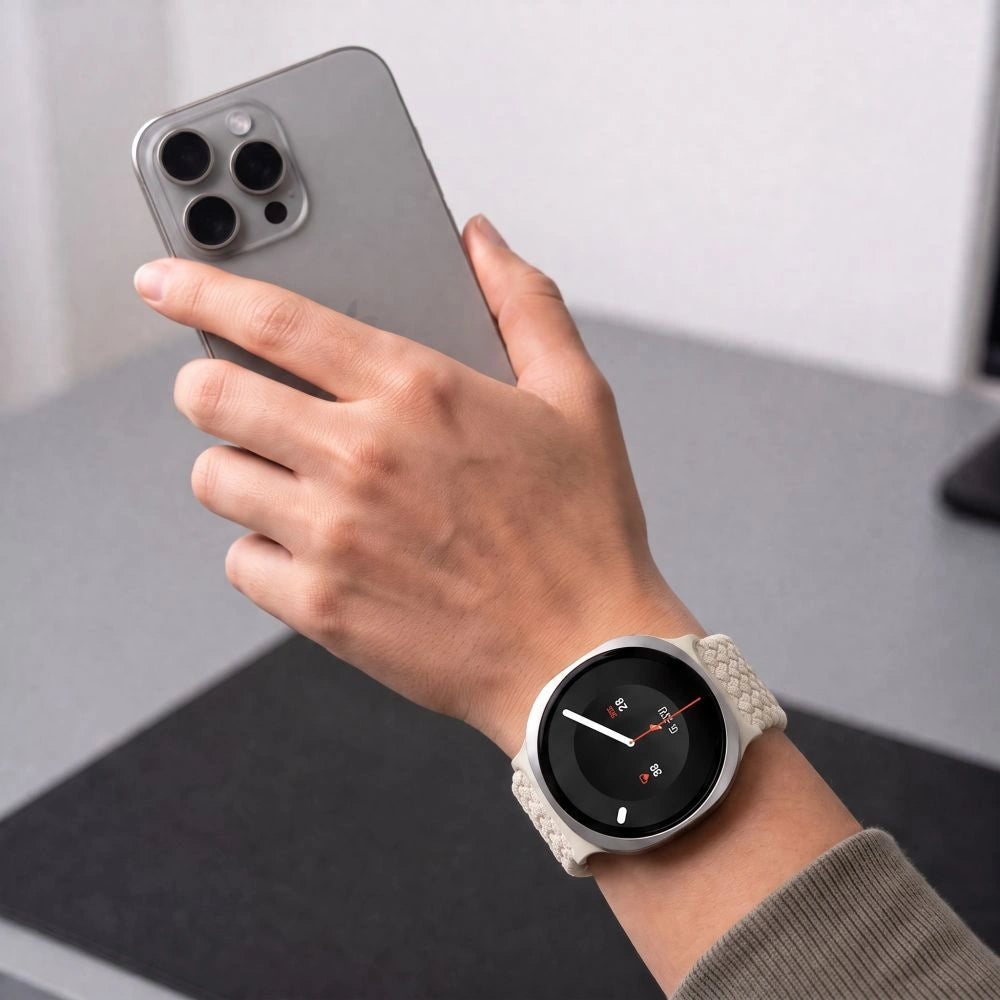 Pasek Tech-Protect NylonMag na Samsung Galaxy Watch 40 / 44 / 46 mm - beżowy – zdjęcie 6