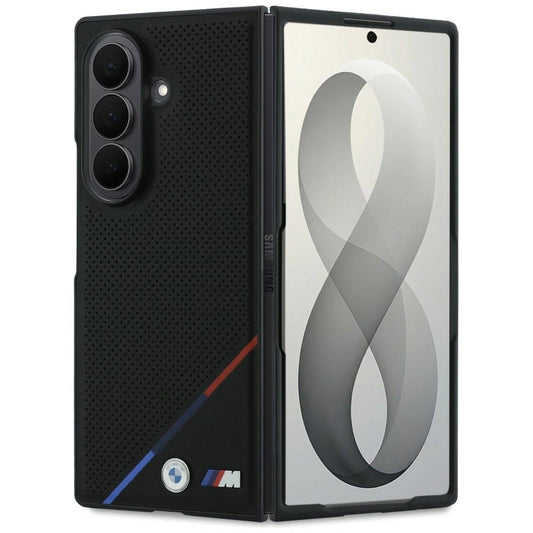 Etui BMW M Leather Perforated na Samsung Galaxy Z Fold 8 Ultra - czarne
