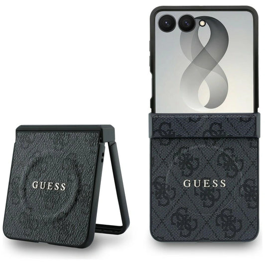 Etui Guess 4G Classic MagSafe na Samsung Galaxy Z Flip 8 - czarne