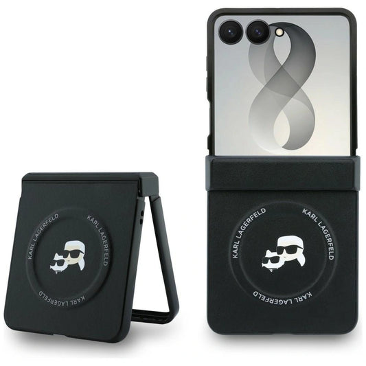 Etui Karl Lagerfeld Karl&Choupette na Samsung Galaxy Z Flip 8 - czarne