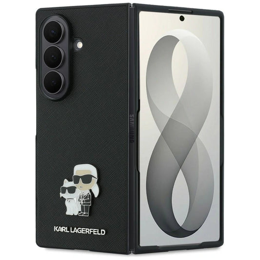 Etui Karl Lagerfeld Saffiano na Samsung Galaxy Z Fold 8 Ultra - czarne