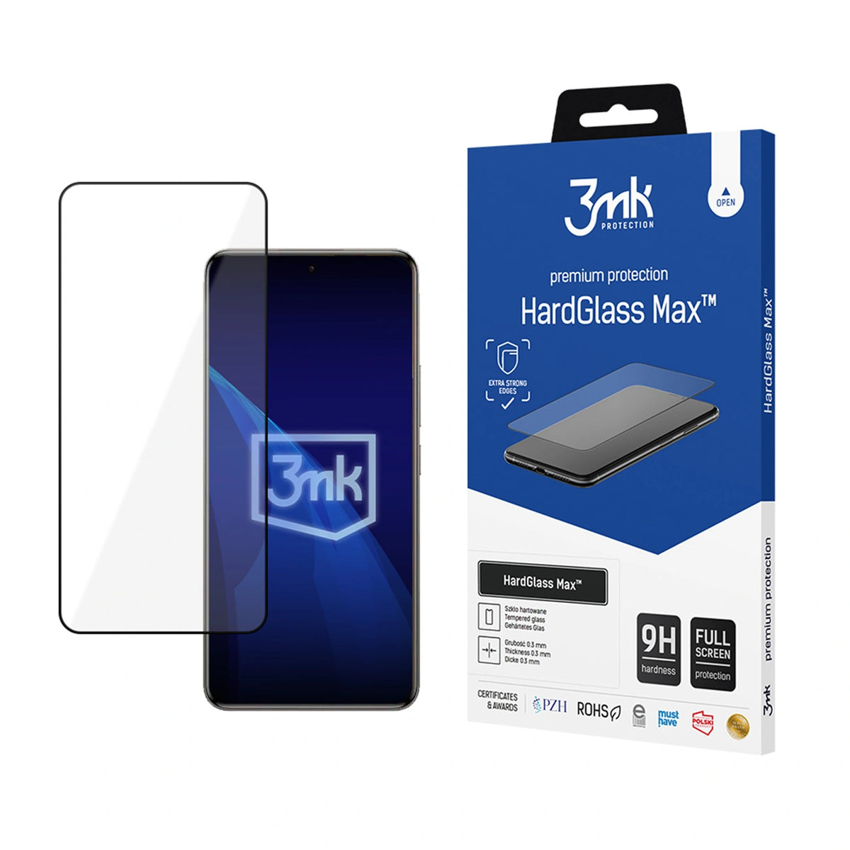 Szkło hartowane 3mk HardGlass Black na Xiaomi Redmi Note 15 Pro 4G