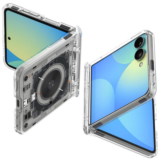 Etui Spigen Ultra Hybrid na Samsung Galaxy Z Flip 8 Neo One - szaro-czarne