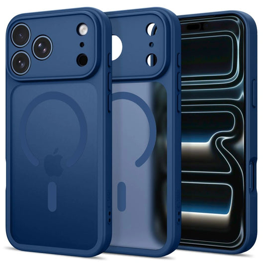 Etui Tech-Protect na iPhone 17 Pro / 18 Pro - ciemnoniebieskie matowe