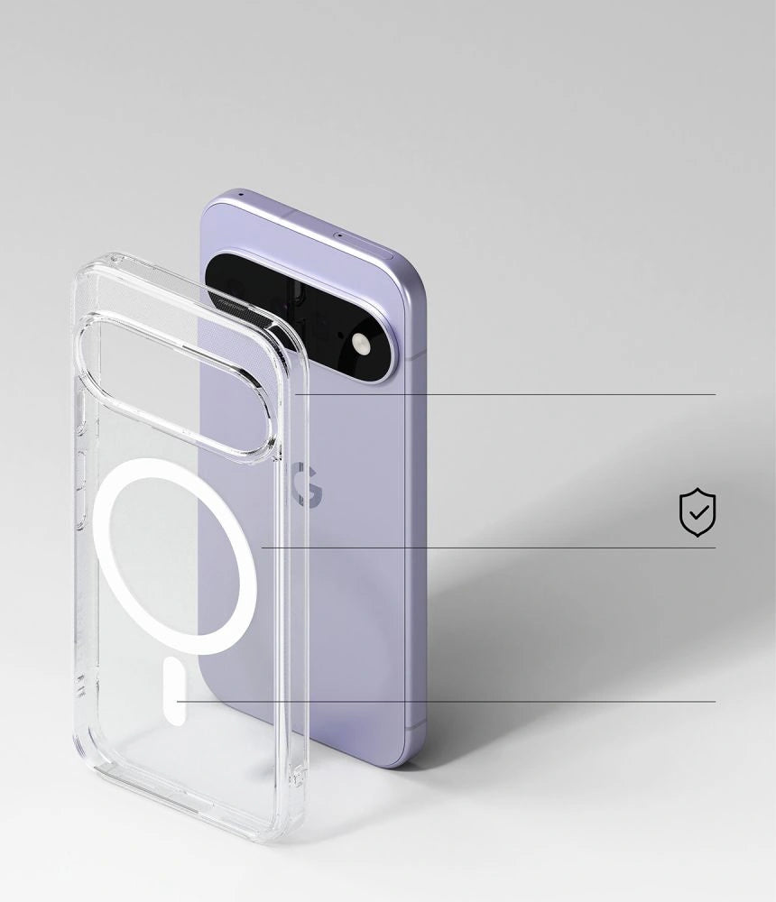 Etui Ringke Fusion Magnetic MagSafe na Google Pixel 11 - przezroczyste – zdjęcie 6
