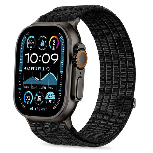 Pasek Tech-Protect Nylon Sport na Apple Watch 44 / 45 /46 / 49 mm - czarny