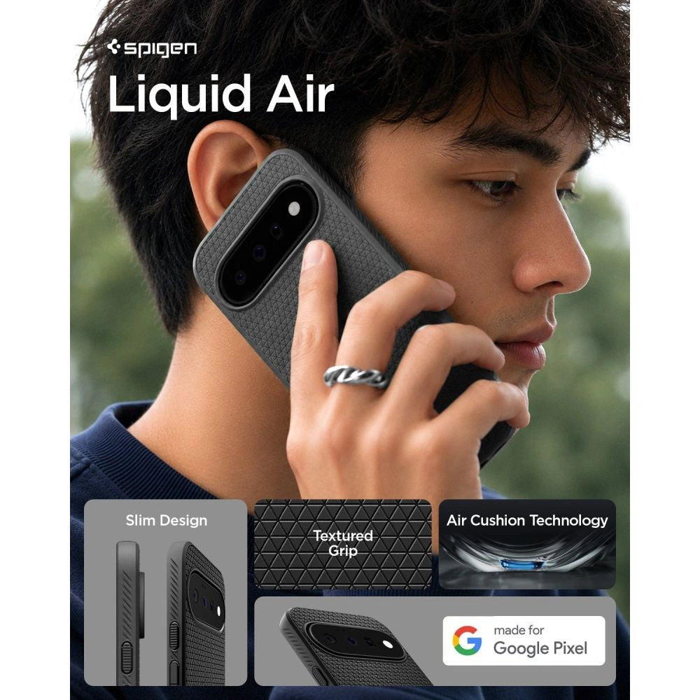Etui Spigen Liquid Air na Google Pixel 11 - czarne matowe – zdjęcie 8