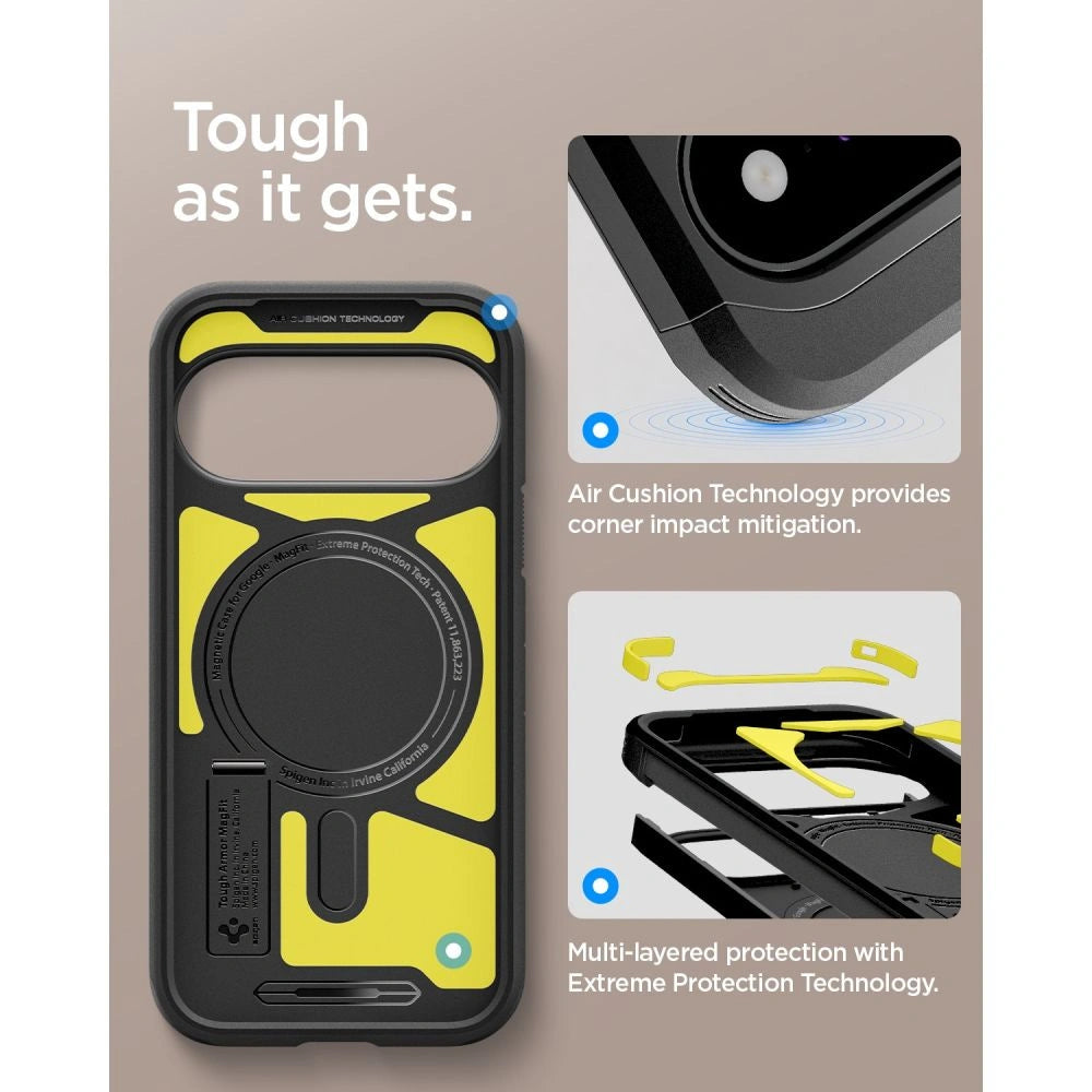 Etui Spigen Tough Armor Mag MagSafe na Google Pixel 11 - czarne – zdjęcie 11