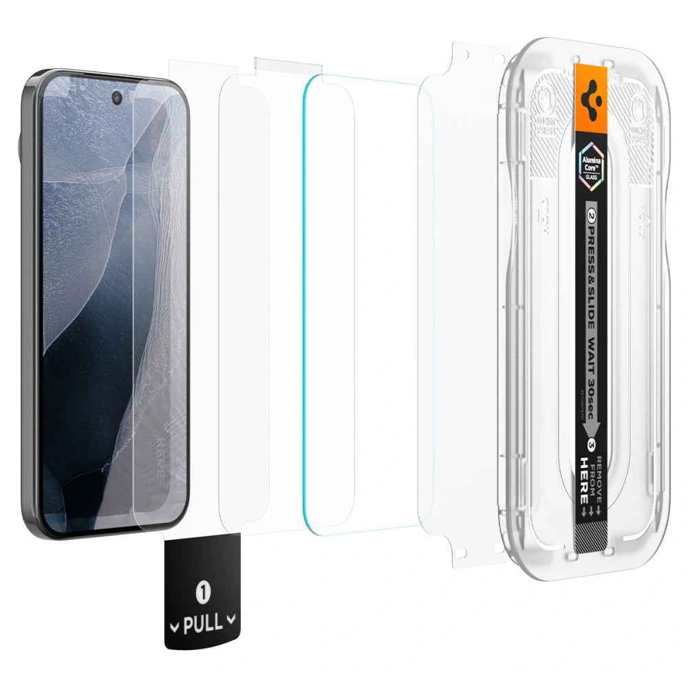 Szkło hartowane Spigen Glas.tR EZ Fit Pro na Google Pixel 11 / 11 Pro – zdjęcie 2