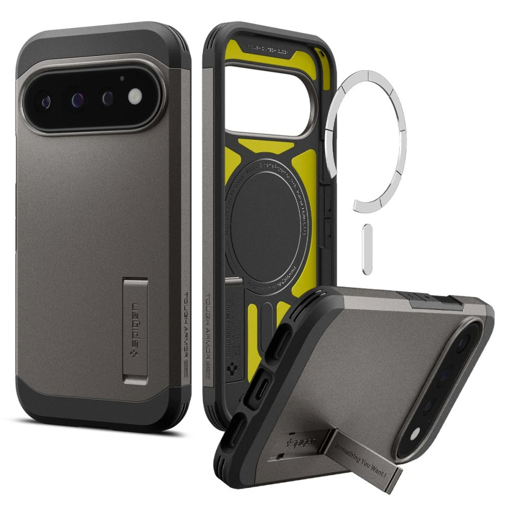 Etui Spigen Tough Armor Mag MagSafe na Google Pixel 11 Pro - ciemnoszare