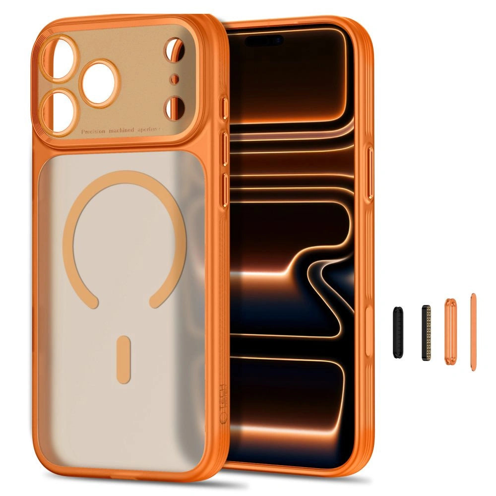 Etui Tech-Protect na iPhone 18 Pro Max / 17 Pro Max - pomarańczowe matowe – zdjęcie 2