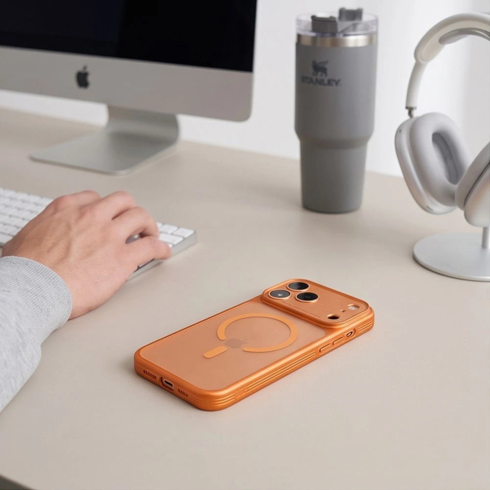 Etui Tech-Protect na iPhone 18 Pro Max / 17 Pro Max - pomarańczowe matowe – zdjęcie 9