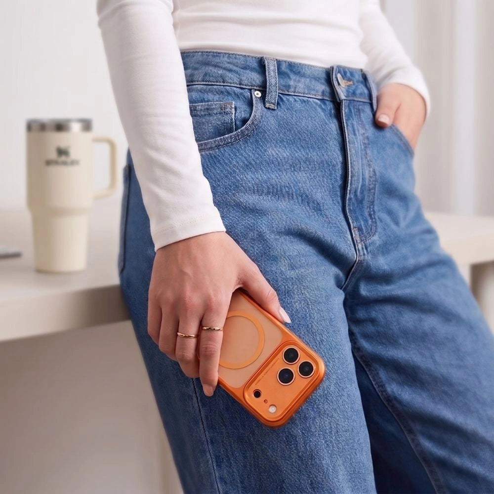 Etui Tech-Protect na iPhone 18 Pro Max / 17 Pro Max - pomarańczowe matowe – zdjęcie 7