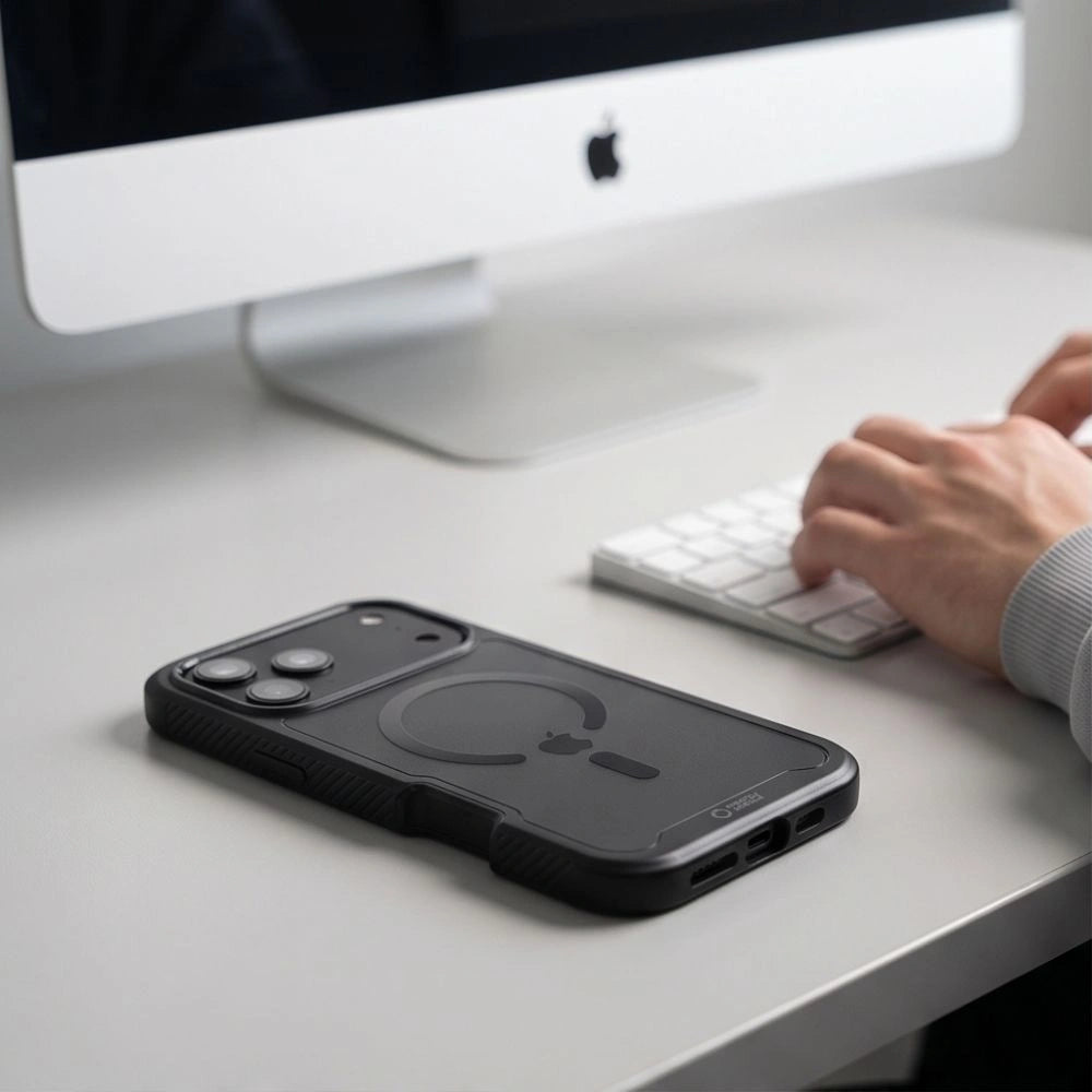 Etui Tech-Protect Defense MagSafe na iPhone 18 Pro / 17 Pro - czarne matowe – zdjęcie 5